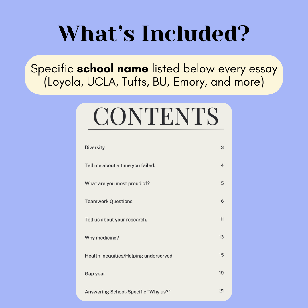 20+ Medical School Secondary Essays