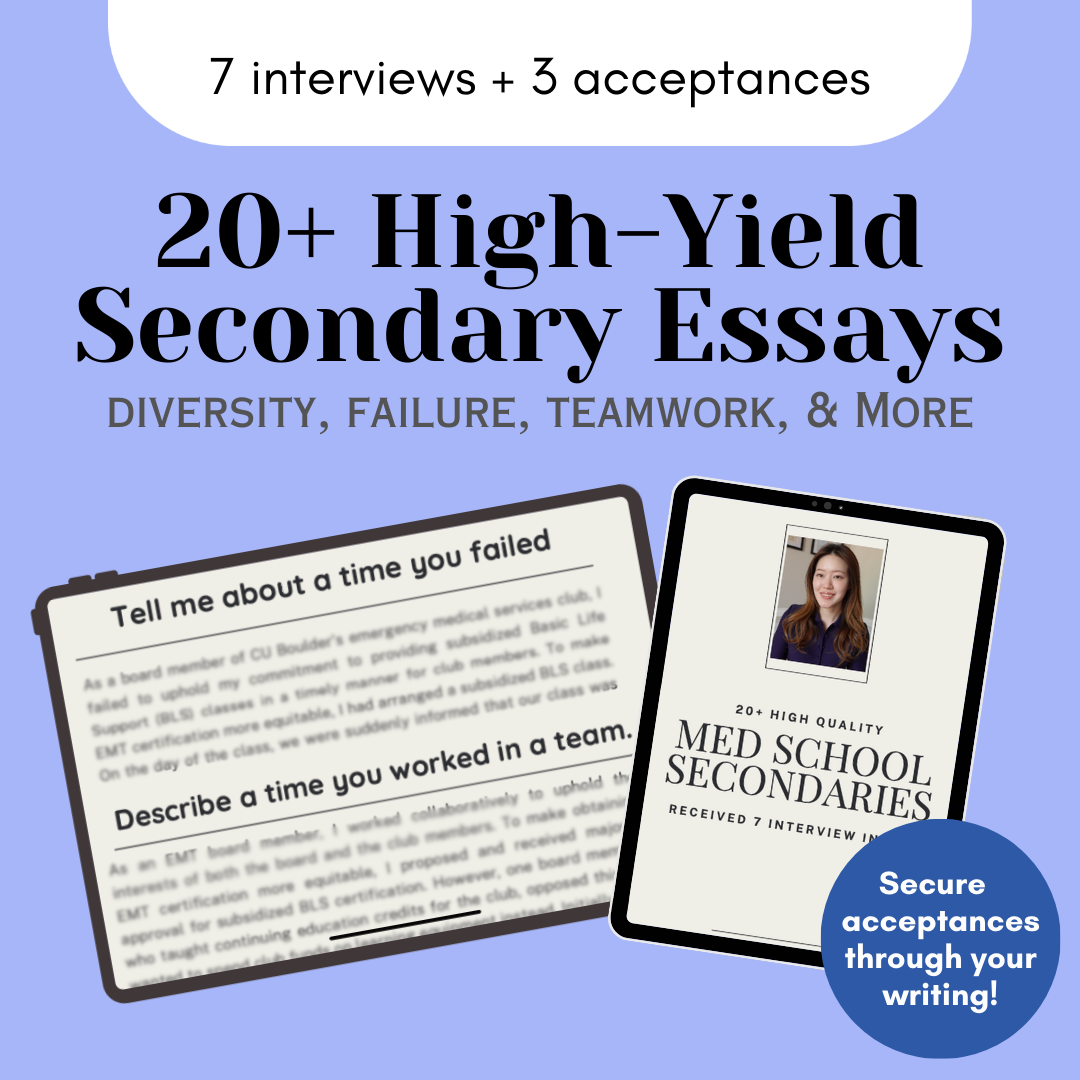 20+ Medical School Secondary Essays